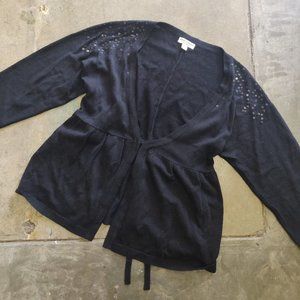 Liz Lange Target Maternity Black Sweater Sequins